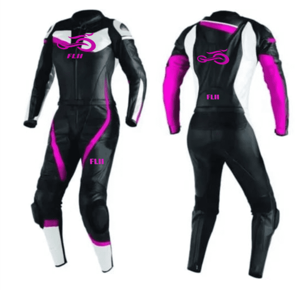 FLII Pro-Ride Women Motorbike Suit – Black & Magenta
