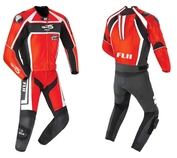 FLII Premium Racing motorbike suit – Red/Black edition